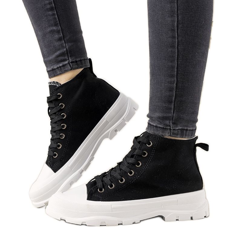 Tênis femininos negros Sanabria preto