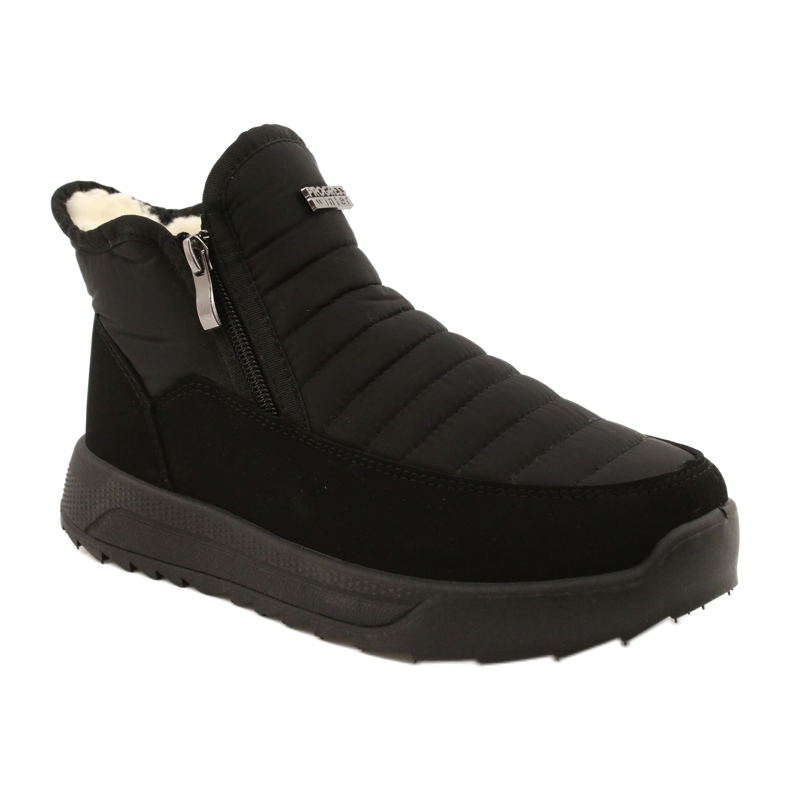 Botas femininas no progresso do pêlo Progj-21-21 preto