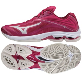 Tênis de voleibol Mizuno Wave Lightning Z6 Low W V1GC200064 vermelho laranjas e vermelhos