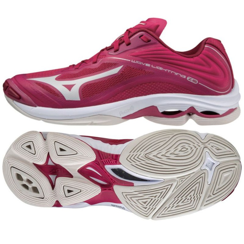 Tênis de voleibol Mizuno Wave Lightning Z6 Low W V1GC200064 vermelho laranjas e tintos Tênis de voleibol Mizuno Wave Lightning Z6 Low W V1GC200064 vermelho laranjas e tintos
