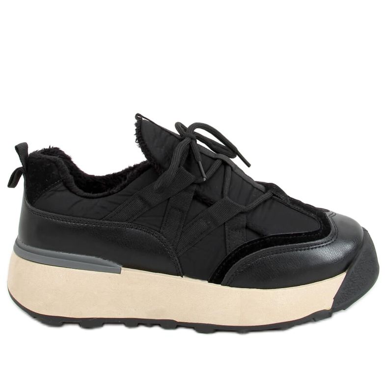 Sapatos esportivos com isolamento preto BL252P Preto