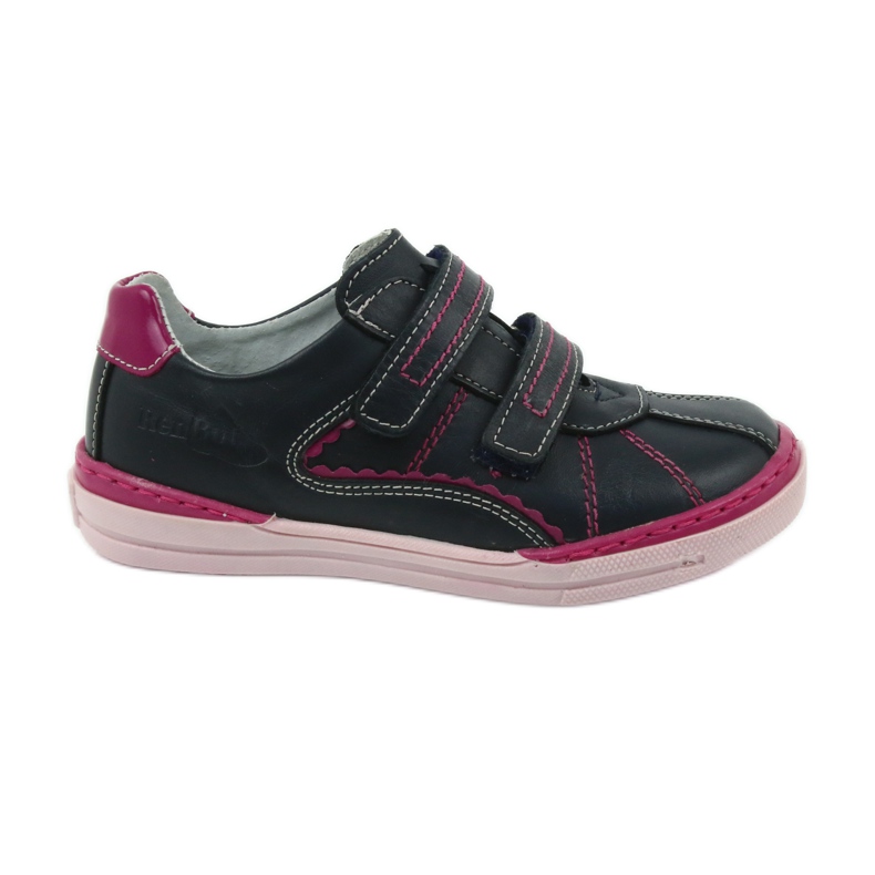 Calçado infantil Brogues Ren But 3193 azul marinho multicolorido rosa