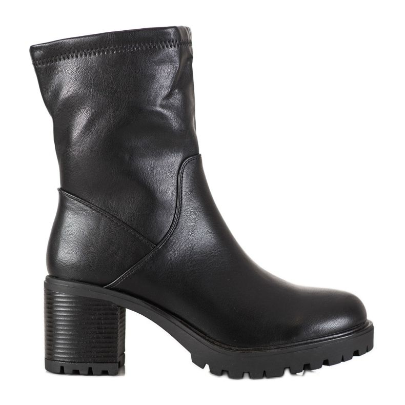 Lovery Botas altas em um poste preto