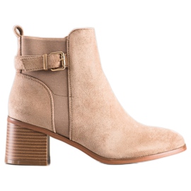 Seastar Botas Elegantes Com Fivela marrom