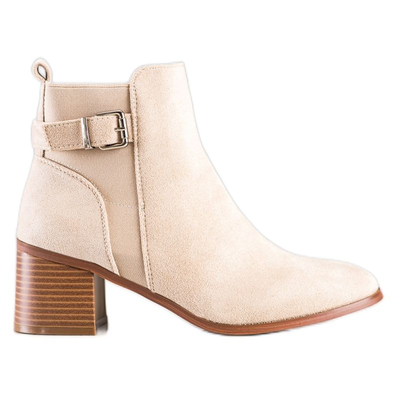 Seastar Botas Elegantes Com Fivela bege