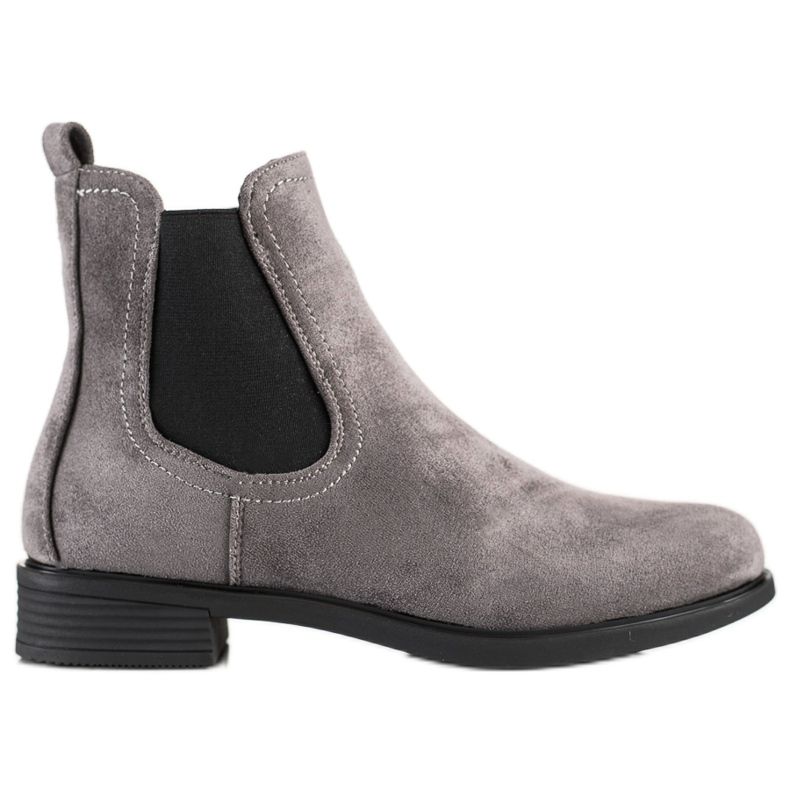 SHELOVET Botas chelsea elegantes cinza