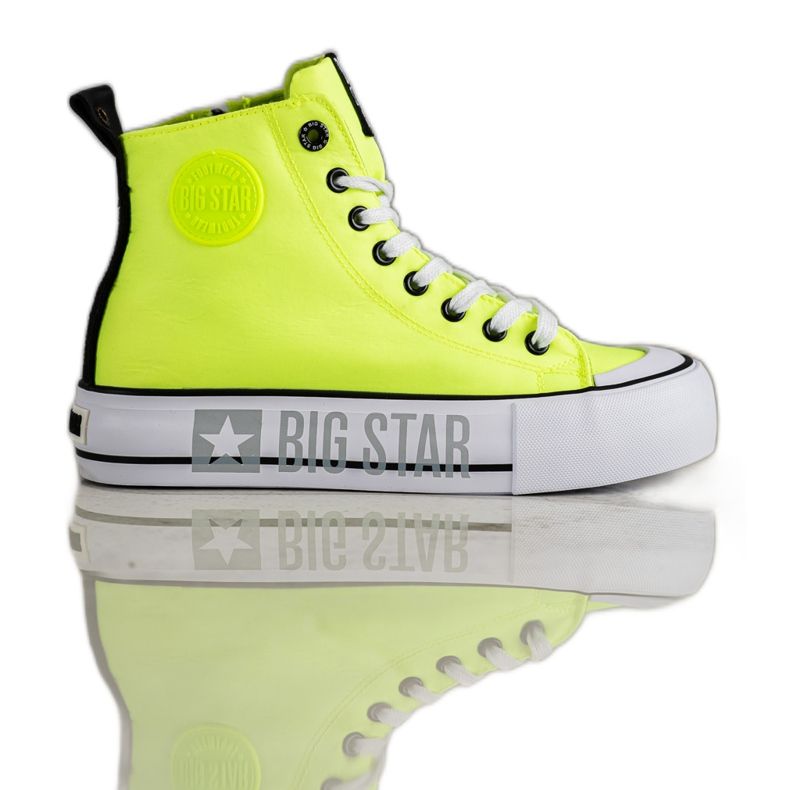 Tênis feminino Big Star II274015 amarelo