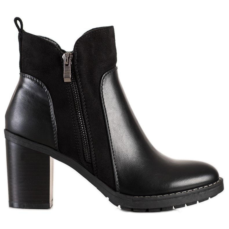 Diamantique Botas casuais de salto alto preto