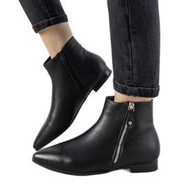 Botins femininos negros Santanosik preto