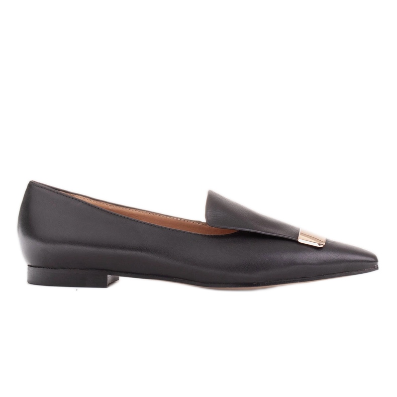 Marco Shoes Bailarinas com língua decorativa preto