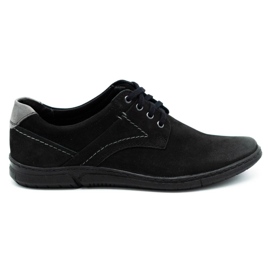 KOMODO Sapatos casuais masculinos negros 858K preto