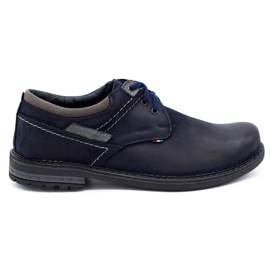 Olivier Sapatos casuais masculinos 298GT azul marinho