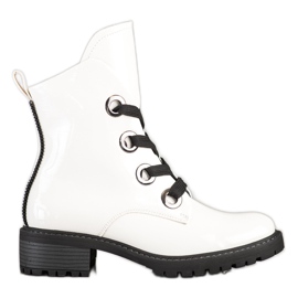 Botas de amarrar VINCEZA branco