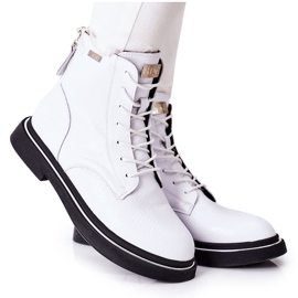 Botas de couro feminino GOE II2N4017 brancas branco