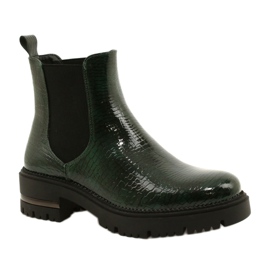 Botas Lacadas Łuska Sergio Leone TR746 Verde