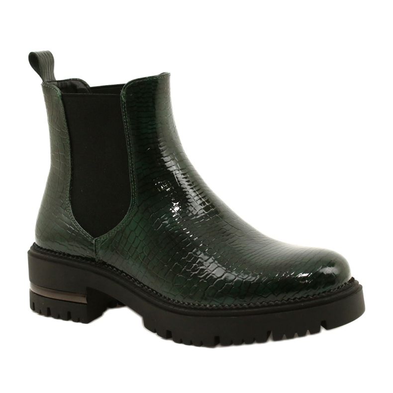 Botas Lacadas Łuska Sergio Leone TR746 Verde