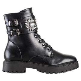 Bestelle Trabalhadores elegantes com cristais preto