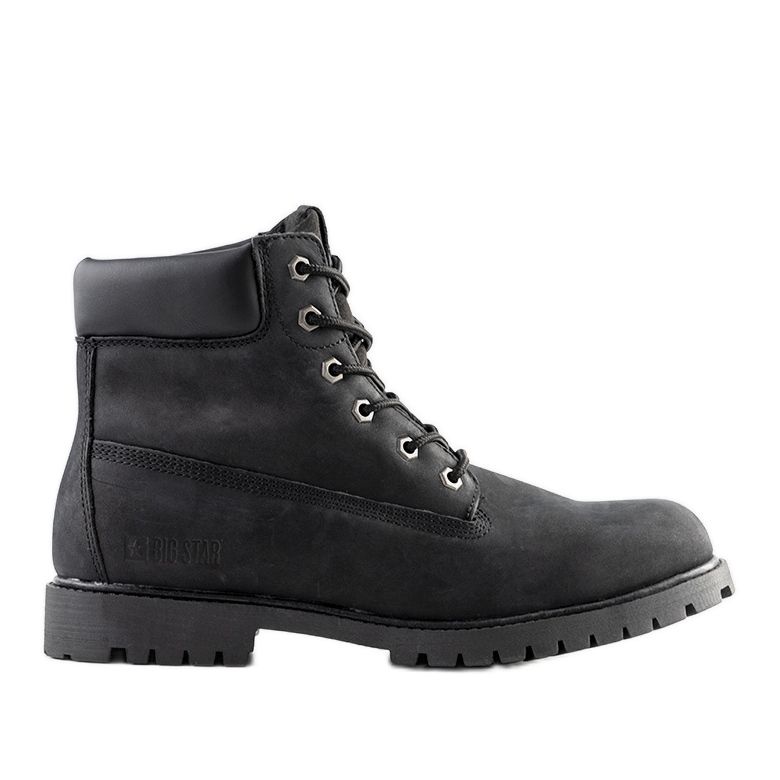 Botas de caminhada masculinas Black Big Star Langlois preto