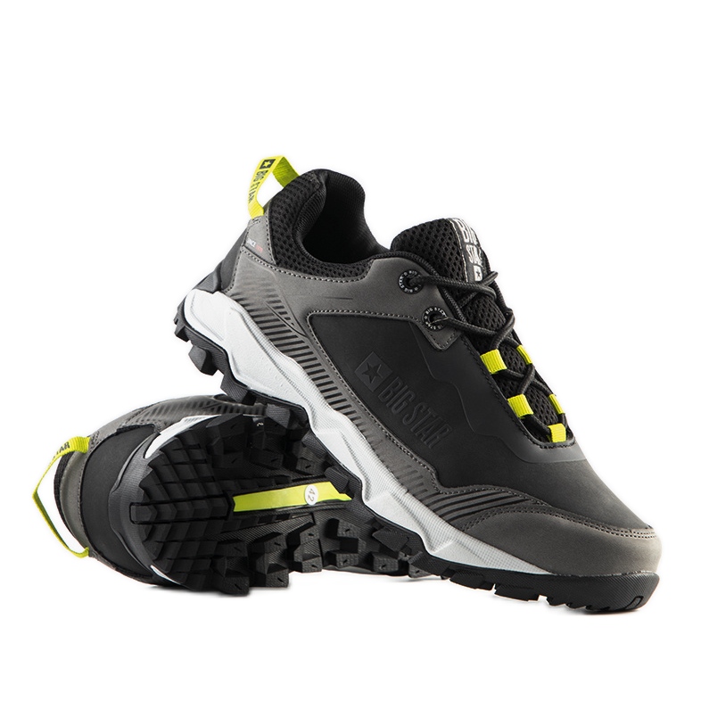Sapatos esportivos Guay masculinos Black Big Star preto