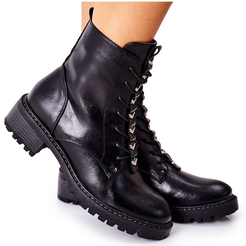 Vinceza Botas femininas pretas Myroe preto