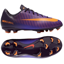 Chuteiras Nike Mercurial Vapor Xi Fg Jr 831945-585 rosas e roxos