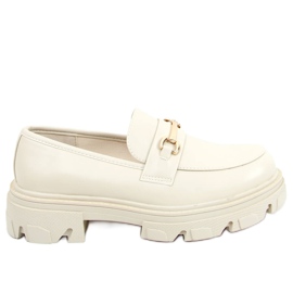 Mocassins com sola grossa YY11 Bege Mocassins com sola grossa YY11 Bege