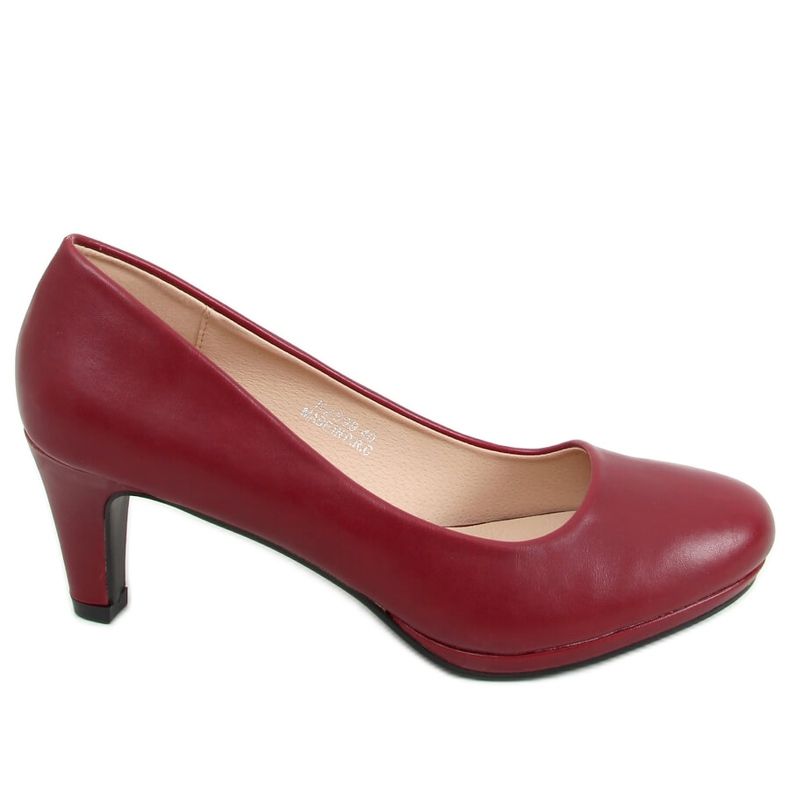 Bombas na plataforma de vinho Borgonha KZ599 vermelho