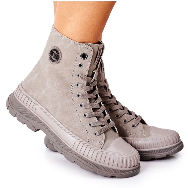 Botas de caminhada femininas Big Star II274350 cinza