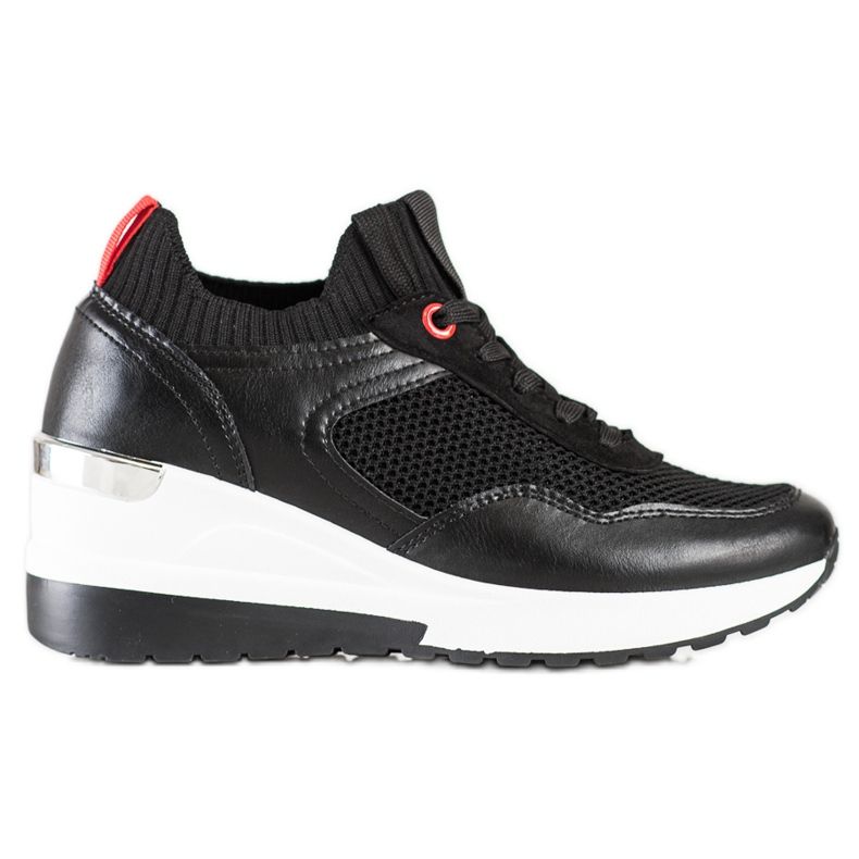 SHELOVET Tênis com malha preto