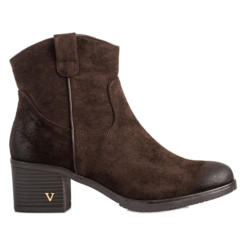Botas de camurça confortáveis ​​VINCEZA castanho
