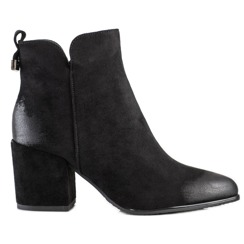 Botas de camurça de salto alto VINCEZA preto