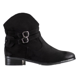 Botas de cowboy VINCEZA com fivelas preto