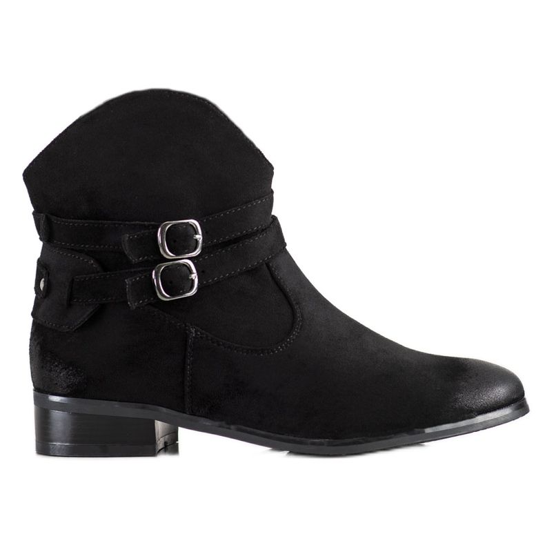 Botas de cowboy VINCEZA com fivelas preto