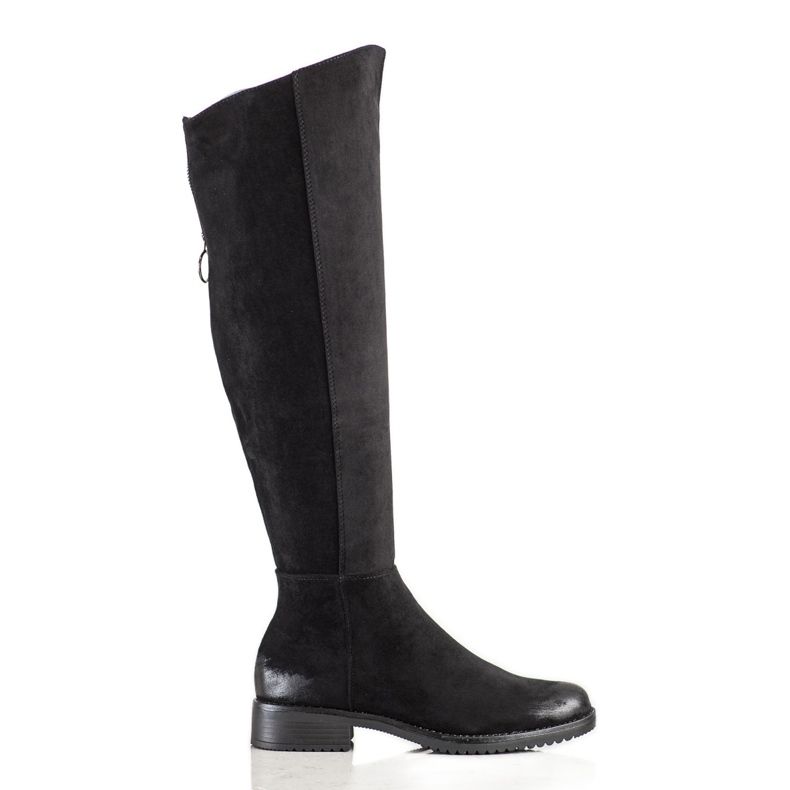 Botas casuais de camurça VINCEZA preto