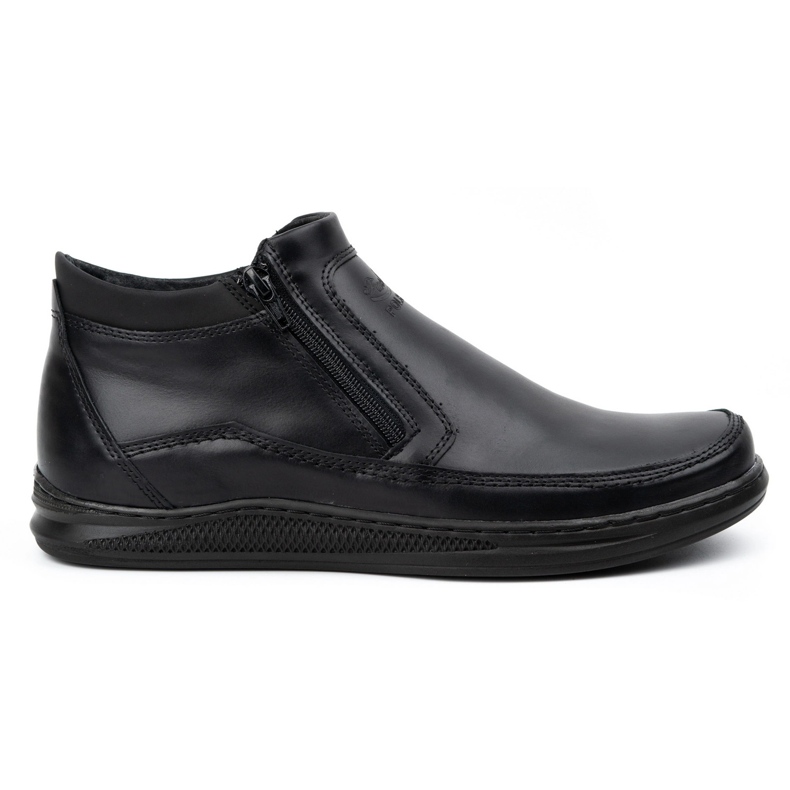 Polbut Botas de inverno masculinas negras K30 preto