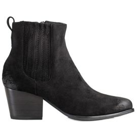 Botas casuais pretas VINCEZA preto