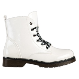 Botas Com Encadernação Decorativa VINCEZA branco