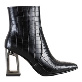 S. BARSKI Botas Com Salto Decorativo S.BARSKI preto