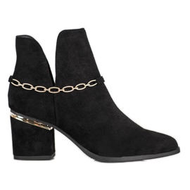 Seastar Botas Elegantes Com Corrente preto Seastar Botas Elegantes Com Corrente preto