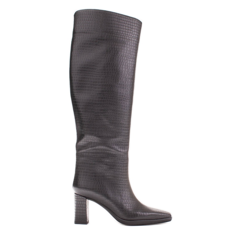 Marco Shoes Botas de salto alto com cano regular preto
