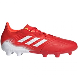 Chuteiras Adidas Copa Sense.2 Fg M FY6177 vermelho laranjas e vermelhos
