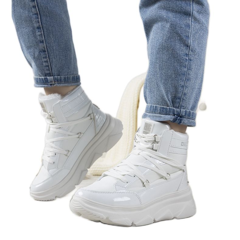 Botas de neve Big Star brancas LeLia para mulheres branco