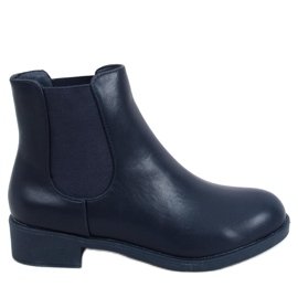 BM Botas clássicas Chelsea para mulheres azul marinho 6217 Navy