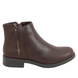 Botas marrons Chelsea para mulheres MM-830 Marrom
