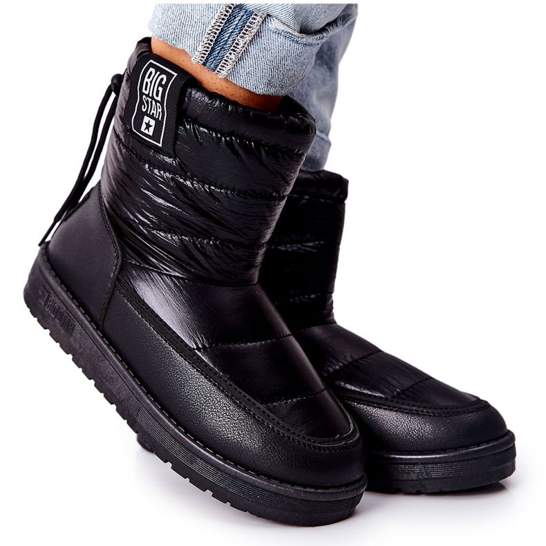 Botas de neve femininas Big Star II274120 pretas preto