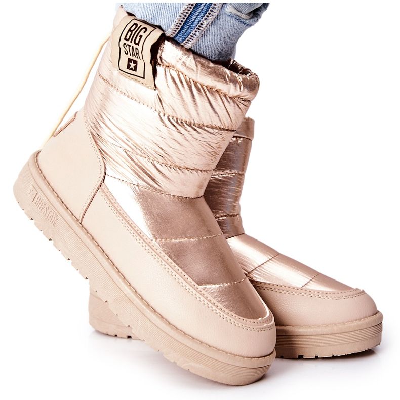 Botas de neve femininas Big Star II274121 Bege
