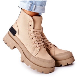 PS1 Botas Khaki Any One Femininas bege