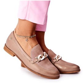 Brogues Maciejka Feminino Mocassins Bege 4099B-04 / 00-1 Brogues Maciejka Feminino Mocassins Bege 4099B-04 / 00-1