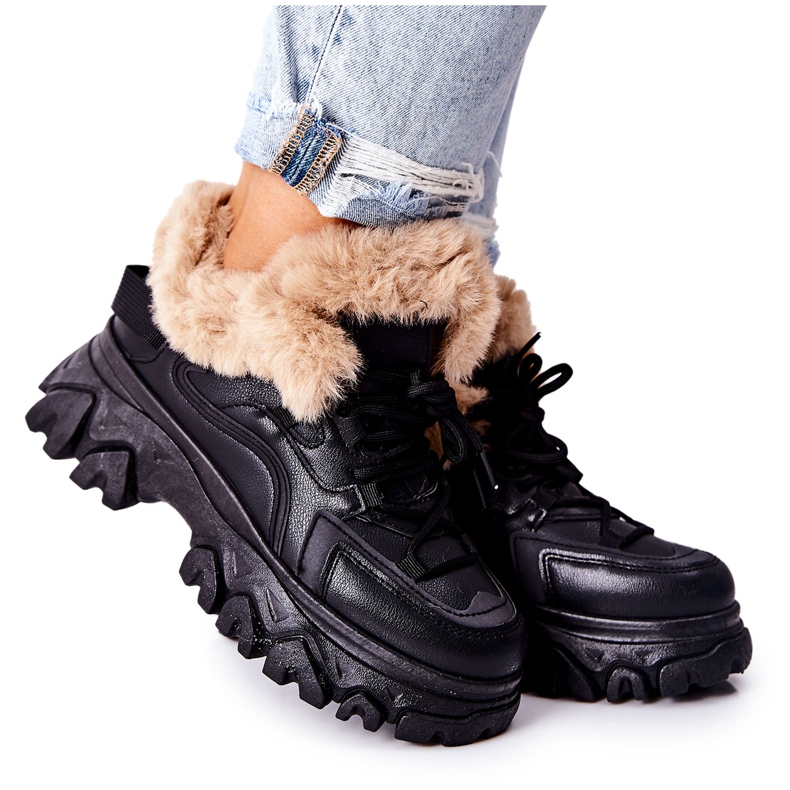 PM1 Limerick Botas Quentes Pretas Femininas preto
