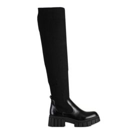 Seastar Botas Pretas Com Meia preto